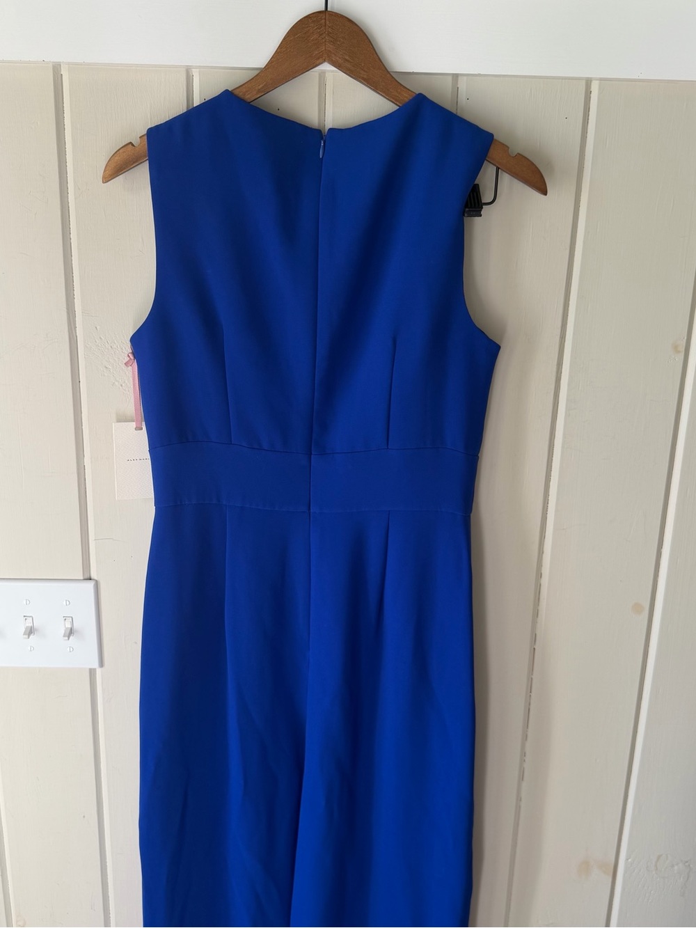 NWT Alex Marie Cobalt Blue Sleeveless Jumpsuit with Waist Accent, Size 6 - Picture 7 of 10